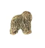 Polnischer Niederungshütehund, PON II - Hundebrosche in dekorativer Box, elegante vergoldete Anstecknadel, Jackenbrosche der Marke Art-Dog