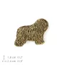 Berger polonais de plaine I - broche plaquée or, ornement élégant pour chien, broche unique de la marque Art-Dog