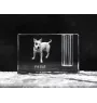 Pitbull, Pit Bull penholder kryształowy z psem Art-Dog
