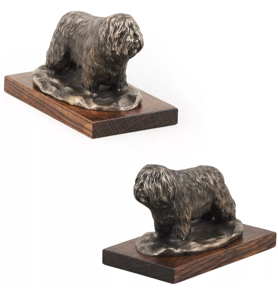 Polnischer Niederungshütehund, PON - Hundestatue, Figur für Büro, Trophäe für Hundeausstellung von Art-Dog brand
