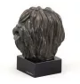 Polnischer Niederungshütehund, PON - Hundestatue, Büste auf Steinsockel, Skulptur, Trophäe für Hundeausstellung der Marke Art-Dog