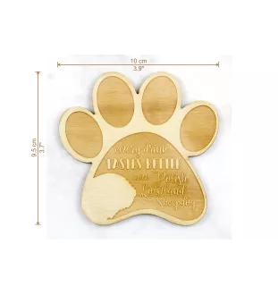 Polski owczarek nizinny podkładka pod kubek ze sklejki Art-Dog