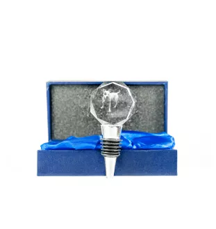 Pitbull, Pit Bull stopper kryształowy  do wina z psem Art-Dog