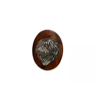 Polish Lowland Sheepdog, PON, Valee Sheepdog - Dog show brooch, starter number clip, dog pin by Art-Dog