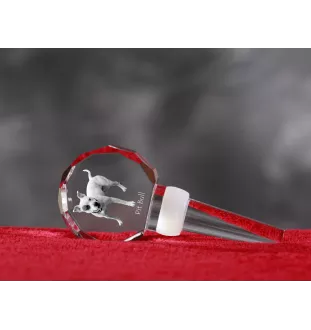 Pit Bull, American Pit Bull Terrier, Pitbull, APBT - Bouchon de bouteille en cristal, bouchon de vin unique avec photo, cadeau personnalisé pour sommelier par la marque Art-Dog