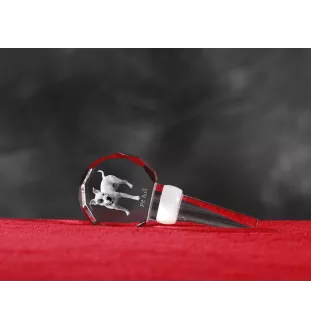 Pit Bull, American Pit Bull Terrier, Pitbull, APBT - Kristallflaschenverschluss, einzigartiger Weinverschluss mit Foto, personalisiertes Geschenk für Sommelier der Marke Art-Dog