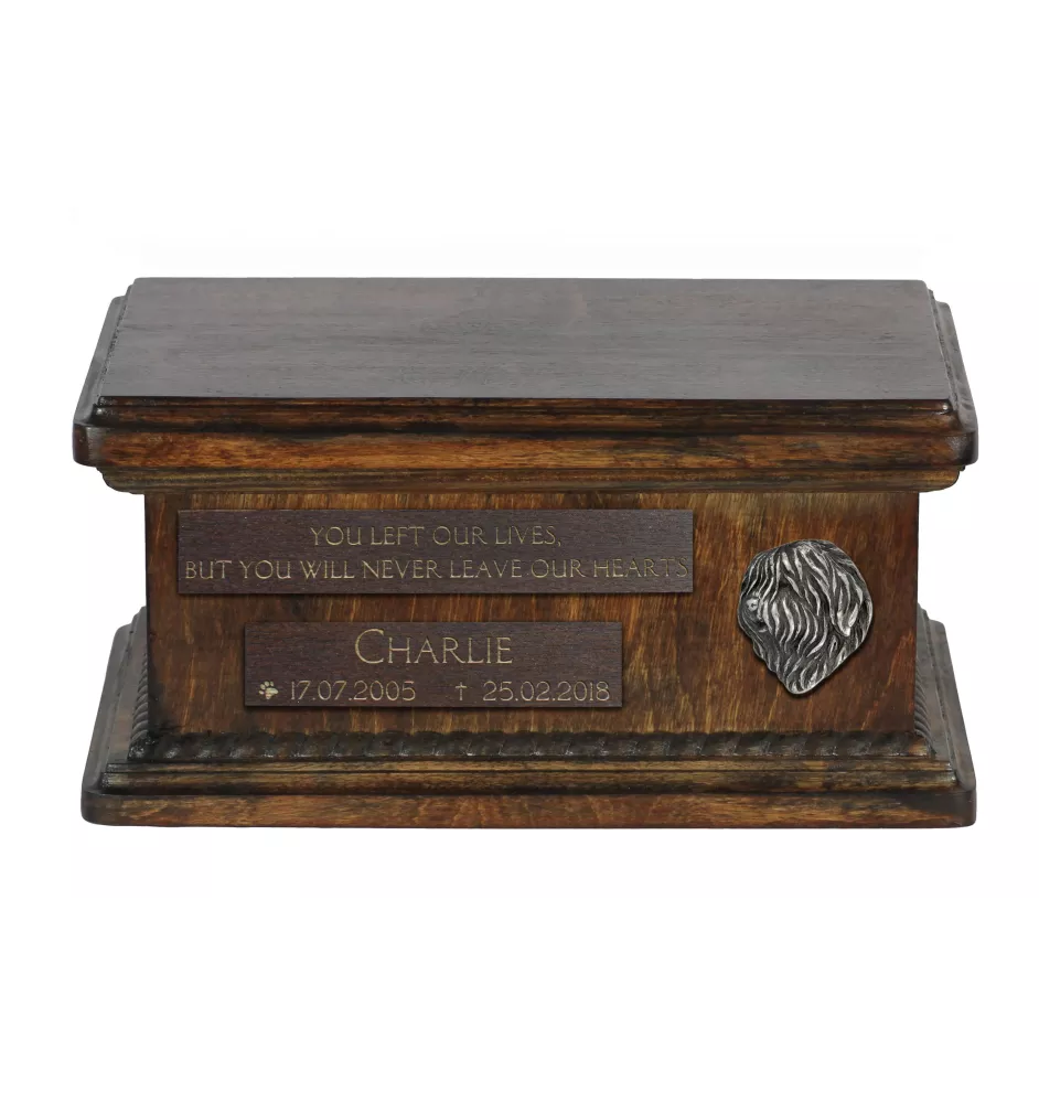 Polski owczarek nizinny mała urna z podobizną psa Art-Dog