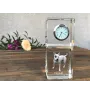 Pit Bull, American Pit Bull Terrier, Pitbull Terrier, APBT - crystal clock with a photo, a photo of a dog in crystal, personalized desk clock by Art-Dog brand