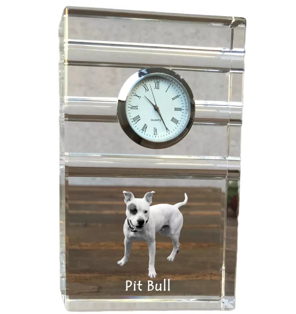 Pitbull, Pit Bull zegar trój-paskowy z psem Art-Dog