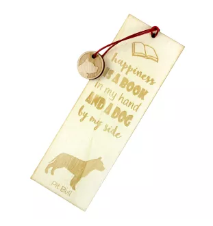 Pit Bull, American Pit Bull Terrier, Pitbull, APBT - Lesezeichen mit Hund, personalisiertes Lesezeichen, Hundeaccessoire für Leser der Marke Art-Dog