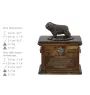 Berger polonais de plaine - urne pour les cendres de chien, urne avec une statuette, urne personnalisée pour les cendres de chien de la marque Art-Dog
