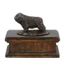 Polish Lowland Sheepdog, PON, Valee Sheepdog - urn for dog ashes, classic urn with a statuette, elegant urn with a dog by Art-Dog brand