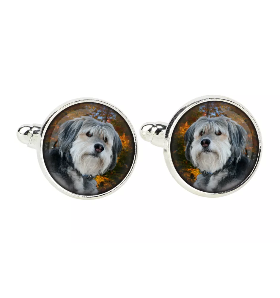 Polish Lowland Sheepdog, PON, Valee Sheepdog - cufflinks, a shirt accessory, a shirt pendant from the Art-Dog brand