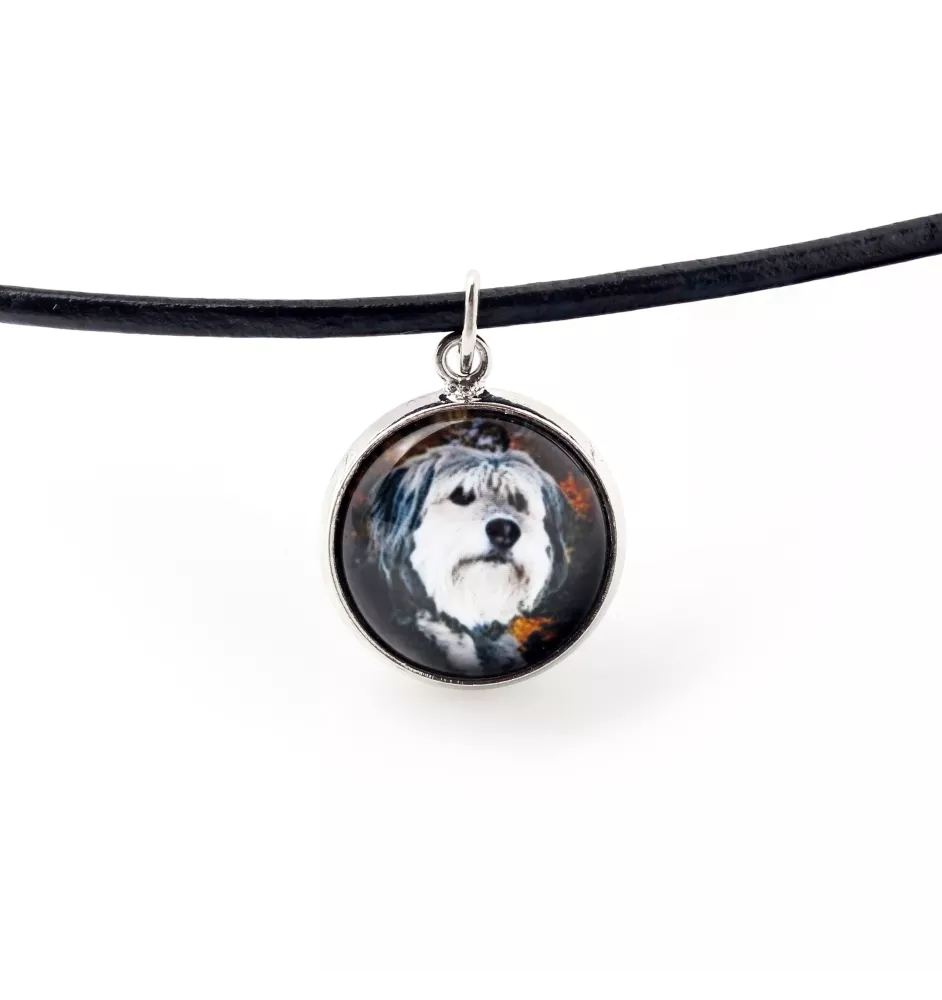 Berger polonais de plaine - collier pendentif avec votre photo, fait main, bijoux de la marque Art-Dog