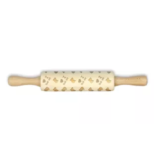 Pit Bull, American Pit Bull Terrier, Pitbull, APBT - kleiner Nudelholz mit Hundemuster, Nudelholz für Kinder, Verzierung von Keramikton von Art-Dog.