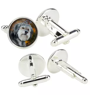Polnischer Niederungshütehund, PON - Manschettenknöpfe in einer Schachtel, handgefertigter Schmuck, Produkt der Marke Art-Dog