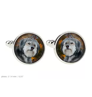 Berger polonais de plaine - Boutons de manchette dans une boîte, bijoux faits à la main, produit de la marque Art-Dog