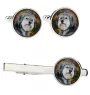 Berger polonais de plaine - Boutons de manchette et cravate avec votre photo, accessoire de costume, bijoux pour hommes de la marque Art-Dog.