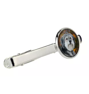 Berger polonais de plaine - Boutons de manchette et cravate avec votre photo, accessoire de costume, bijoux pour hommes de la marque Art-Dog.