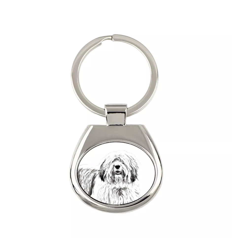 Polish Lowland Sheepdog, PON, Valee Sheepdog - keychain with a dog, keychain with a print, personalized pendant from the Art-Dog brand
