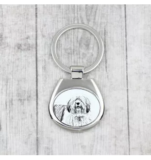 Polnischer Niederungshütehund, PON - Schlüsselanhänger mit Hund, Anhänger mit Aufdruck, personalisierter Anhänger der Marke Art-Dog