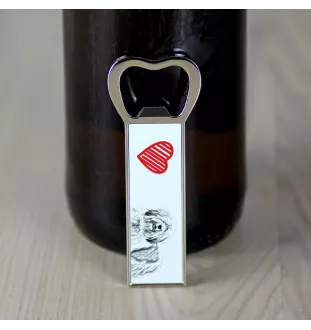 Polnischer Niederungshütehund, PON - Flaschenöffner mit Hund, personalisierter Flaschenöffner für den Kühlschrank, ein einzigartiges Geschenk für Männer von der Marke Art-Dog