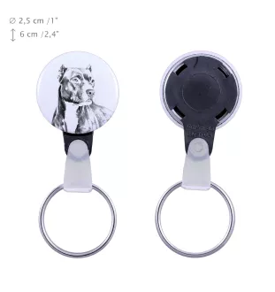 Pit Bull, American Pit Bull Terrier, Pitbull, APBT - Schlüsselanhänger mit dem Bild eines Hundes, Anhänger mit dem eigenen Grafikdesign der Marke Art-Dog
