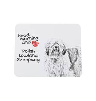 Polski owczarek nizinny podkładka pod mysz z psem Art-Dog