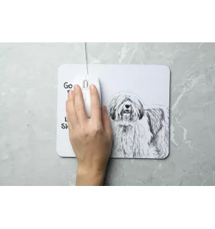 Berger polonais de plaine - tapis de souris personnalisé avec impression, tapis de souris personnalisé avec chien, accessoire unique pour employé de bureau de la marque Art-Dog