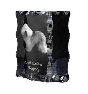 Polski owczarek nizinny ramka kryształowa z psem Art-Dog