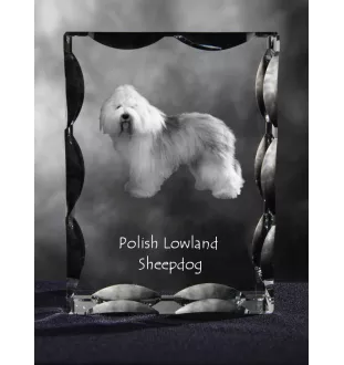 Polski owczarek nizinny ramka kryształowa z psem Art-Dog