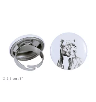 Pit Bull, American Pit Bull Terrier, Pitbull, APBT - Damen Schmuck mit dem Bild eines Hundes, handgefertigtes Produkt, Möglichkeit, Ihr eigenes Foto hinzuzufügen, Marke Art-Dog