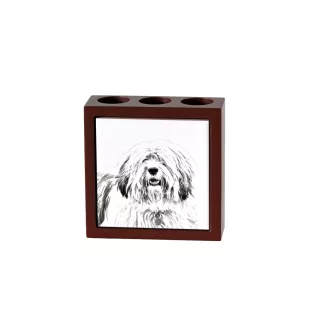 Berger polonais de plaine - porte-stylo avec chien, organiseur de bureau avec impression, décoration de bureau personnalisée de la marque Art-Dog