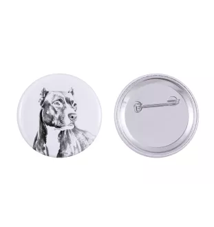 Pit Bull, American Pit Bull Terrier, Pitbull, APBT - badge avec votre chien, ajoutez votre propre photo, marque Art-Dog