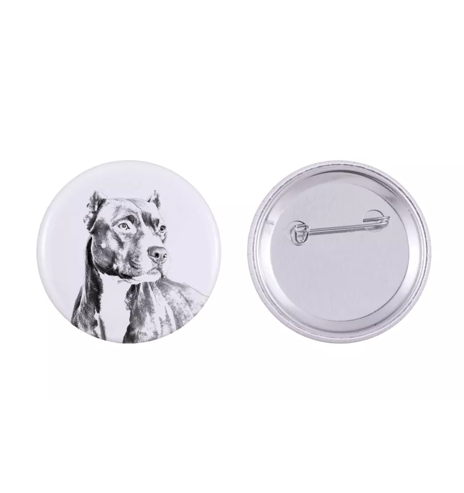 Pit Bull, American Pit Bull Terrier, Pitbull, APBT - badge avec votre chien, ajoutez votre propre photo, marque Art-Dog