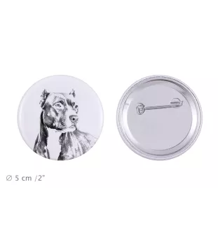Pit Bull, American Pit Bull Terrier, Pitbull, APBT - badge avec votre chien, ajoutez votre propre photo, marque Art-Dog