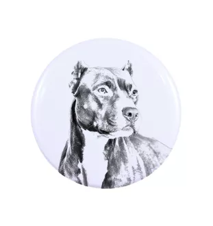 Pit Bull, American Pit Bull Terrier, Pitbull, APBT - badge avec votre chien, ajoutez votre propre photo, marque Art-Dog