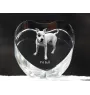 Pit Bull, American Pit Bull Terrier, Pitbull Terrier, APBT - a photo of a dog in crystal, crystal heart, unique photo frame from the Art-Dog brand