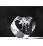 Pit Bull, American Pit Bull Terrier, Pitbull Terrier, APBT - a photo of a dog in crystal, crystal heart, unique photo frame from the Art-Dog brand