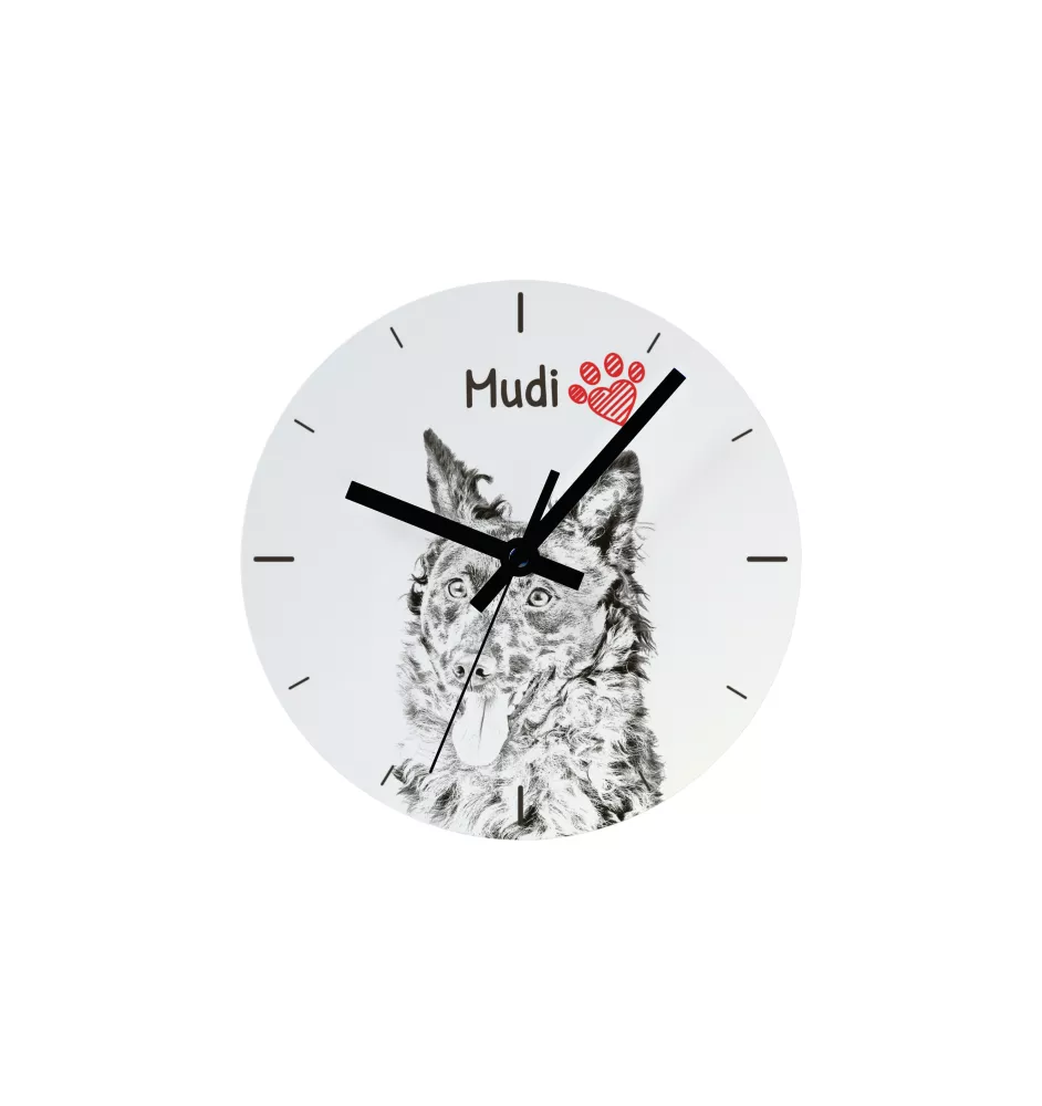 Polnischer Niederungshütehund, PON - Wanduhr mit Hund, Regal Uhr mit Druck, personalisierte Hausdekoration von Art-Dog.