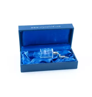 Berger polonais de plaine - Porte-clés en cristal avec photo de chien, porte-clés lumineux, cadeau unique de la marque Art-Dog