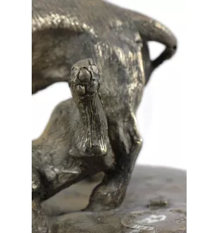 Pit Bull Fight - dog figurine, figure on a white base, trophy for Art-Dog dog show exhibition