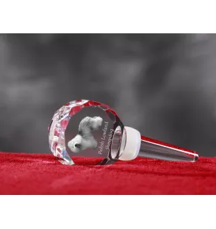 Berger polonais de plaine - Bouchon de bouteille en cristal, bouchon de vin unique avec photo, cadeau personnalisé pour sommelier par la marque Art-Dog