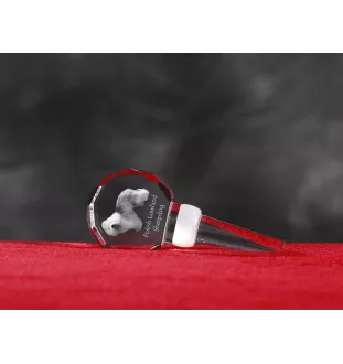 Polski owczarek nizinny grubszy stopper do wina z psem Art-Dog