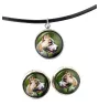 Pit Bull, American Pit Bull Terrier, Pitbull, APBT - boîte à bijoux avec votre photo, ensemble collier et boucles d'oreilles, produits personnalisés de la marque Art-Dog