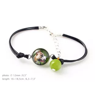 Pit Bull, American Pit Bull Terrier, Pitbull, APBT - ensemble de bijoux avec votre photo, ensemble fait à la main, bracelet et collier de la marque Art.-Dog