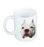Pit Bull, American Pit Bull Terrier, Pitbull, APBT - Becher mit einem Bild und dem Schriftzug geometrischer Hund Art-Dog