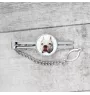 Pit Bull, American Pit Bull Terrier, Pitbull, APBT - geometrische Krawattennadel mit Bild und Schriftzug von Art-Dog