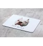 Pit Bull, American Pit Bull Terrier, Pitbull, APBT - tapis de souris géométrique avec photo et inscription Art-Dog