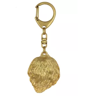 Polish Lowland Sheepdog, PON, Valee Sheepdog - keychain and necklace with a dog in a box, high-quality gold-plated product, Art-Dog brand